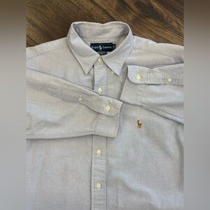 Polo Ralph Lauren Yarmouth Mens Light Blue 17-34/35 Button Down Shirt
